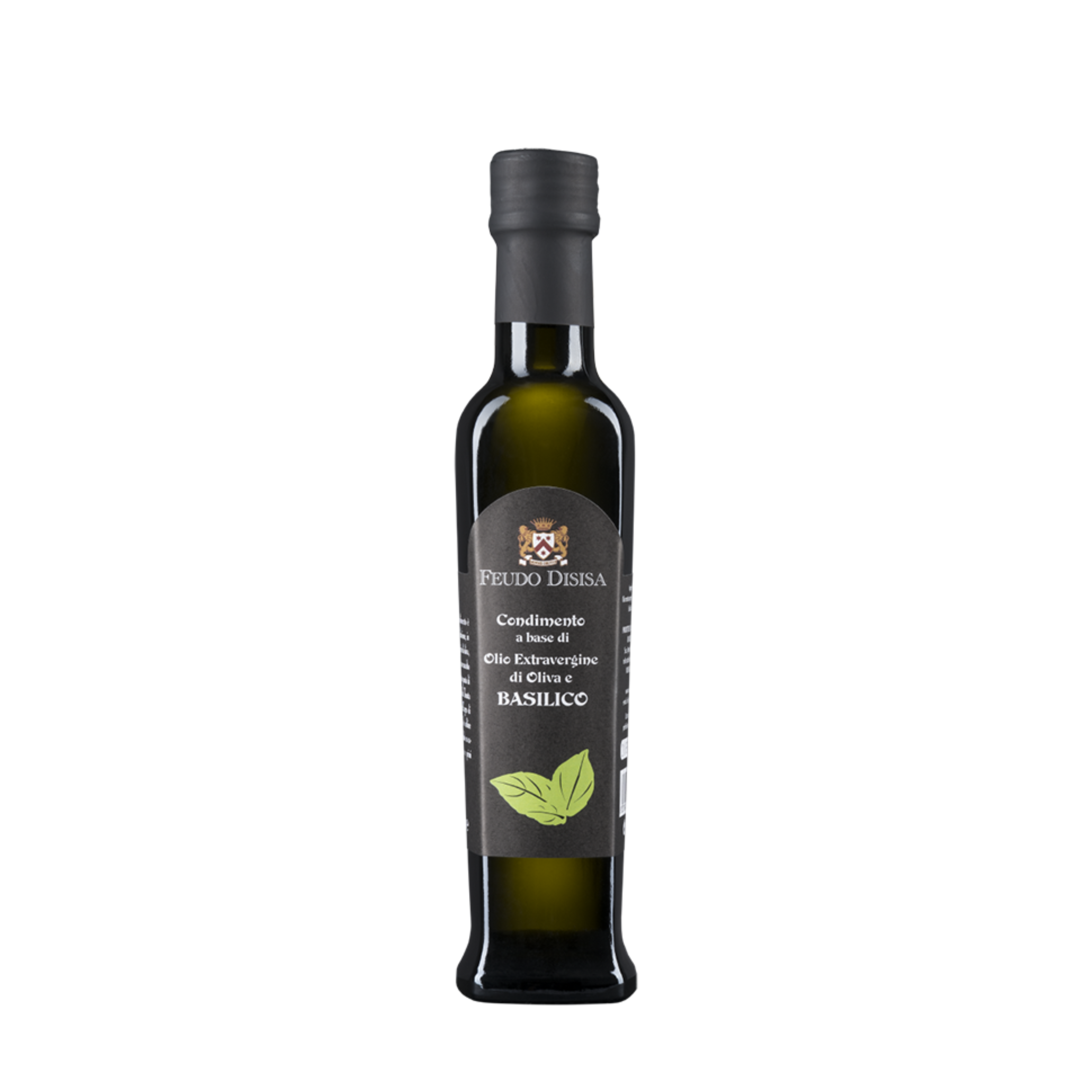Condimento a base di olio extravergine di oliva aromatizzato al basilico - Feudo Disisa - SICILIA