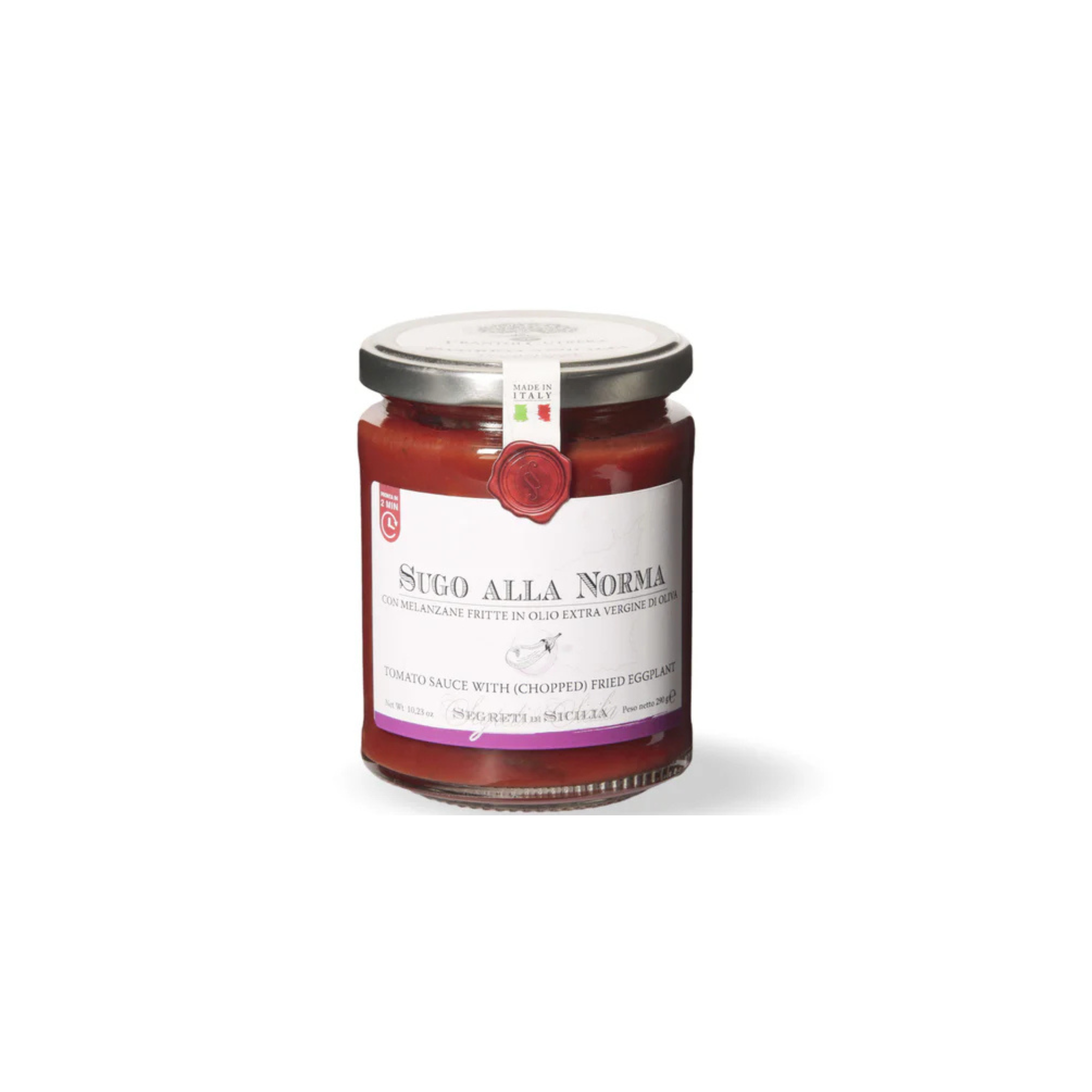 Sugo alla Norma con  Melanzane fritte - Segreti di Sicilia - Frantoi Cutrera - SICILIA