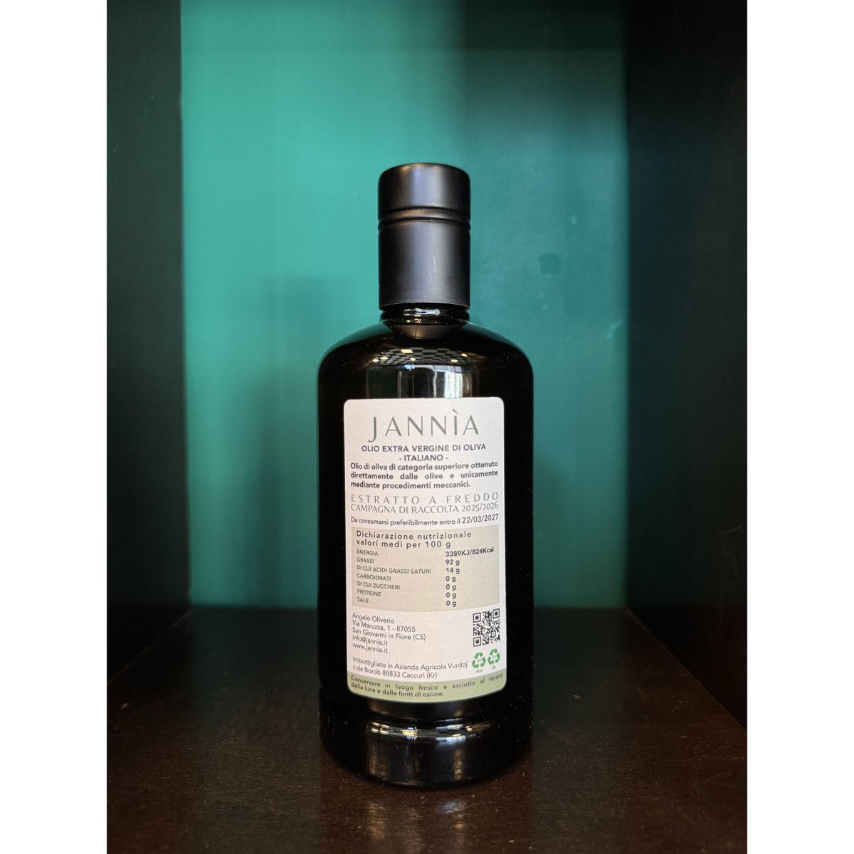 JANNÌA Extra Virgin Olive Oil
