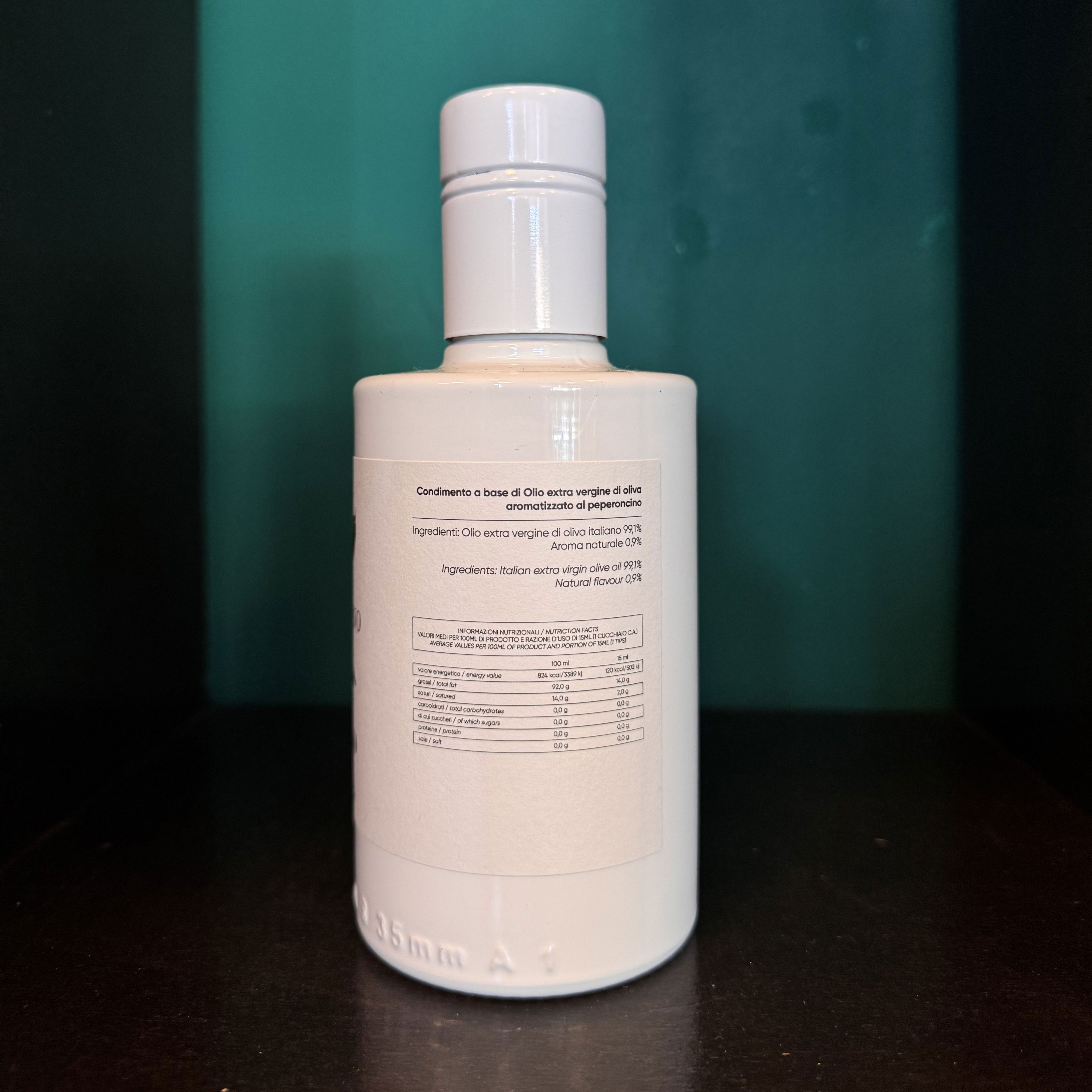 Chilli Flavored Sciabacco - condiment based on extra virgin olive oil flavored with chili pepper