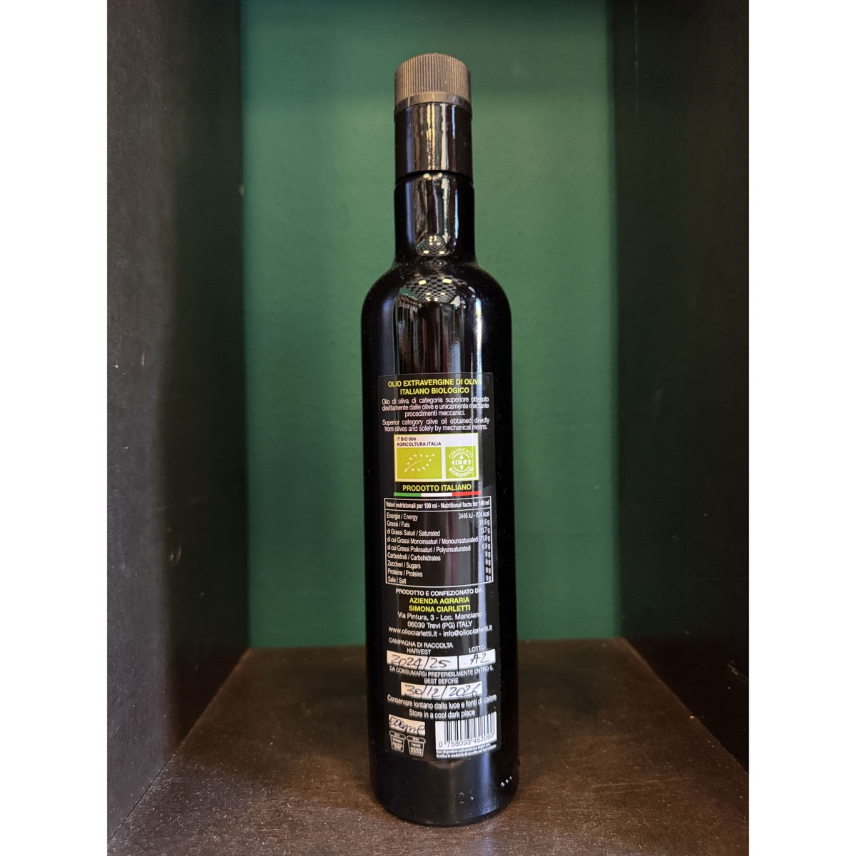 ARDELIUS Olio Extravergine di Oliva Biologico - Olio Ciarletti - UMBRIA
