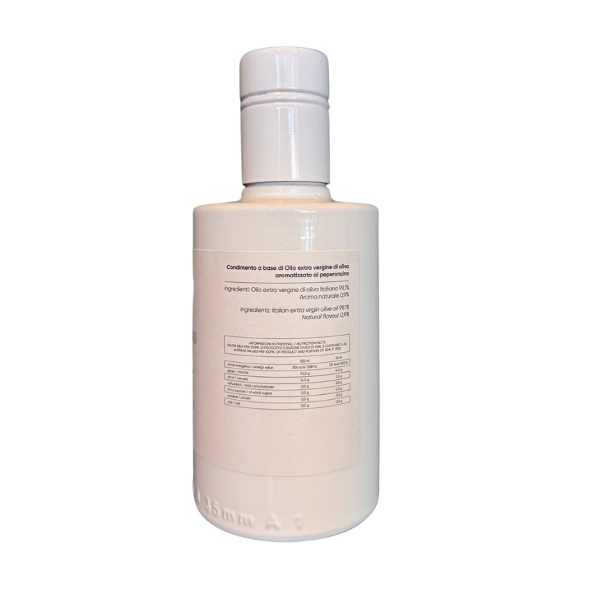 Sciabacco Aromatizzato al peperoncino - condimento a base di olio extravergine di oliva aromatizzato al peperoncino- SICILIA