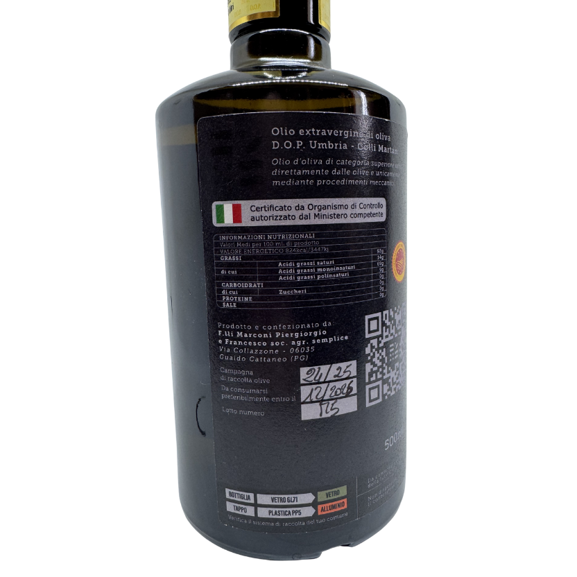 MORAIOLO Extra Virgin Olive Oil DOP Umbria Colli Martani - Musivum