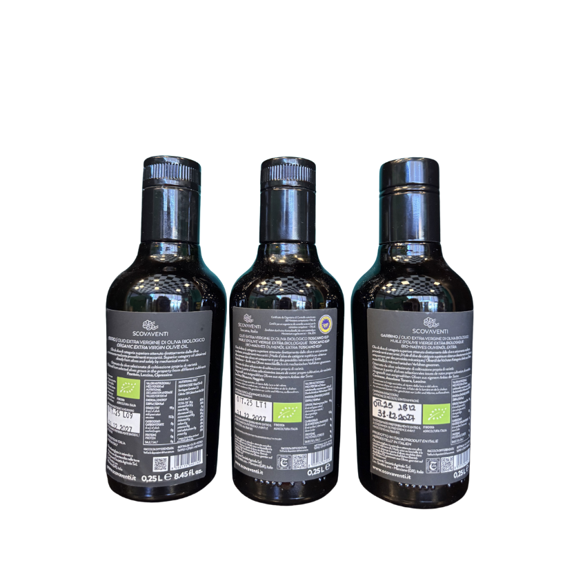 Confezione degustazione - Olio Extravergine di Oliva Biologico - Scovaventi  - TOSCANA
