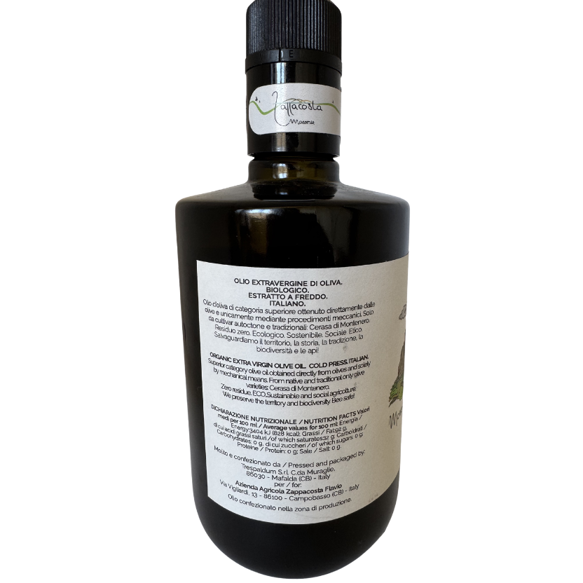 GRANCIARA Olio ExtraVergine di Oliva Biologico Monovarietale Cerasa di Montenero - Zappacosta - MOLISE