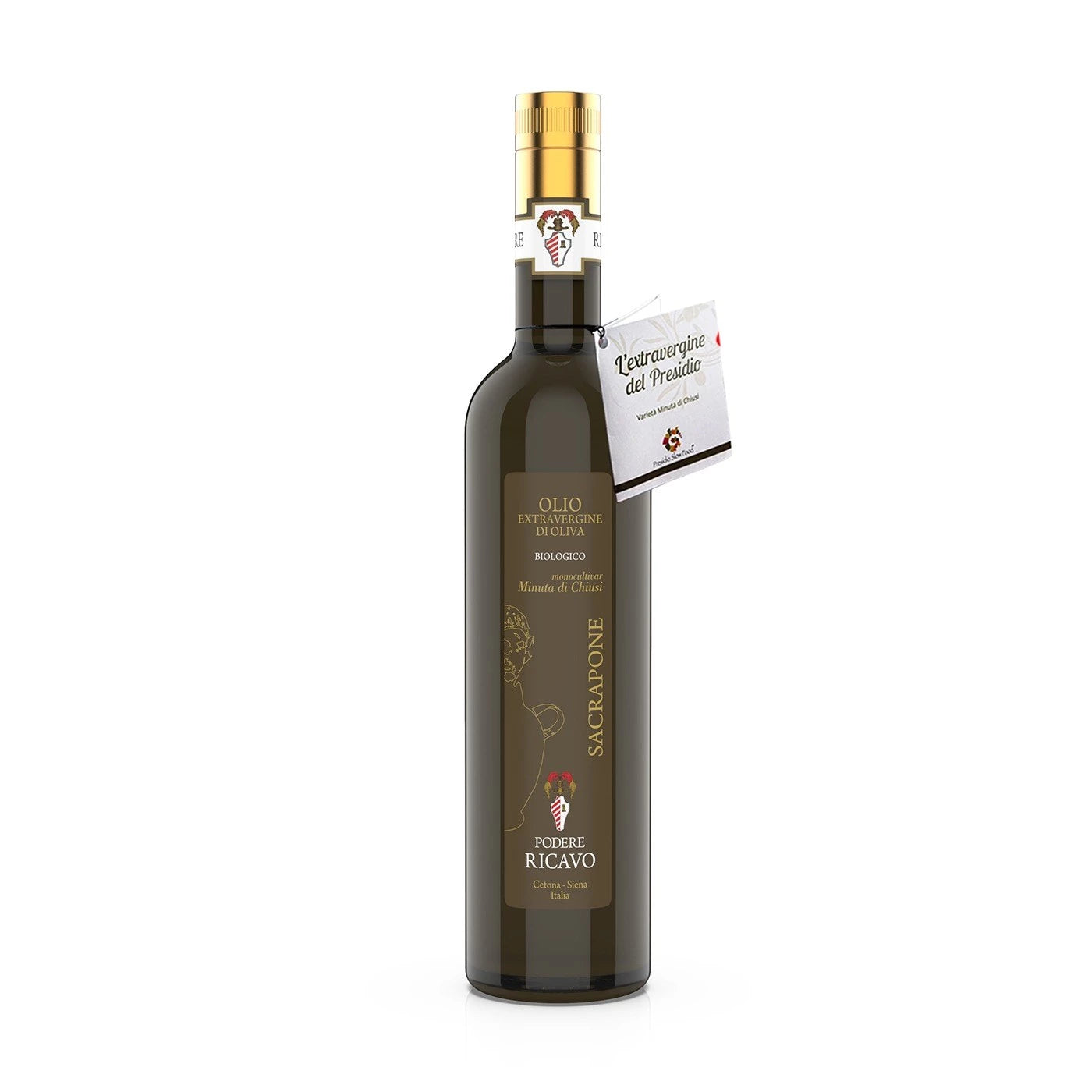 Monocultivar Minuta di Chiusi Sacrapone - Olio extravergine di oliva Biologico - Podere Ricavo - TOSCANA